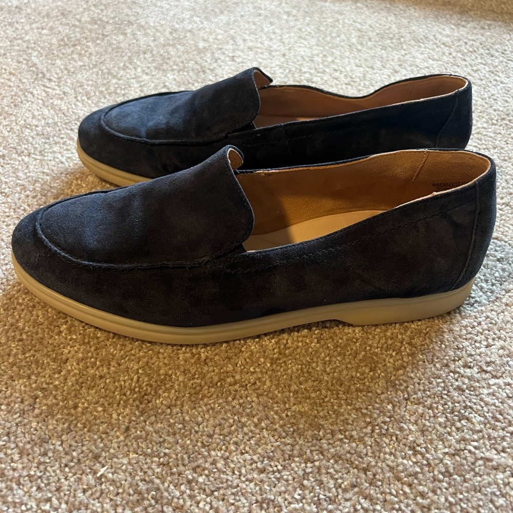 Paul Green Dark Blue Suede Selby Loafers